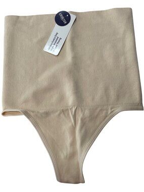 Shapermint Empetua All Day Every Day High-Waisted Shaper Thong Tan 3XL 98099